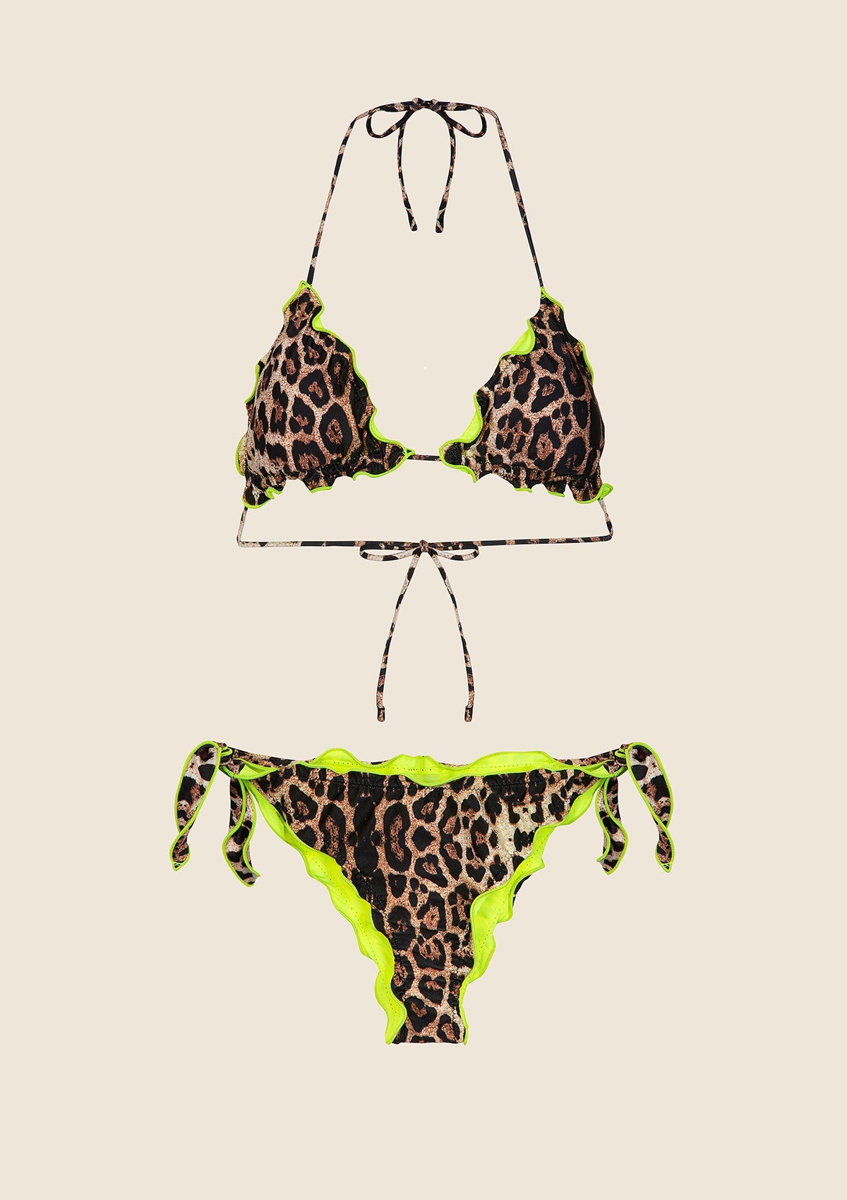 Bikini Donna F**K Triangolo con Slip Regolabile Fantasia 0520-X24 image 4