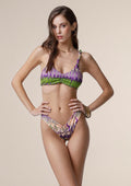 Bikini Donna Me fui Top con Slip Americano Fisso Fantasia 0431-X20