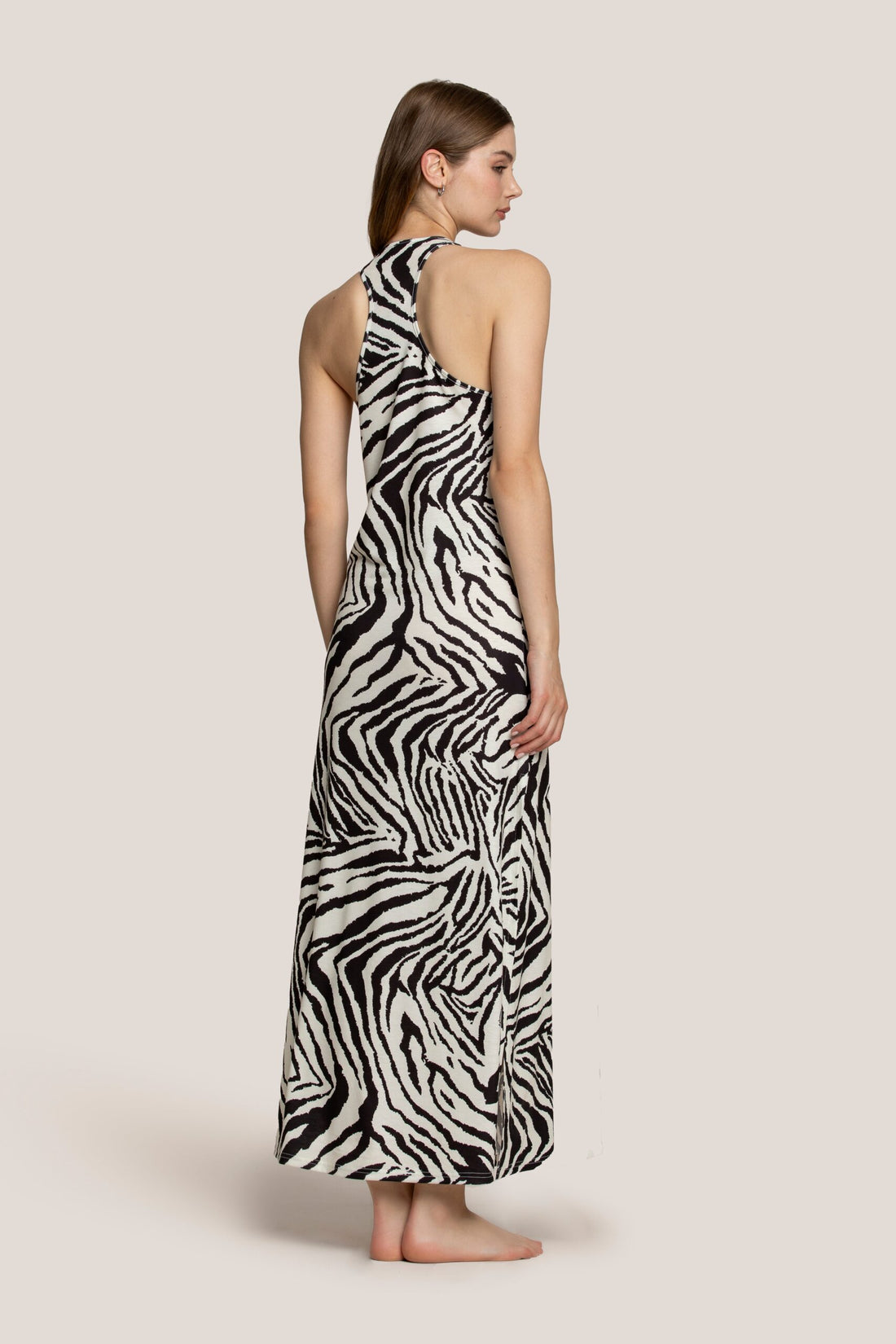 Abito lungo zebra night image 0